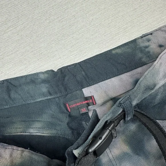 Clot Apparel Tie Dye Cavas Pants Belted Carpenter Men Medium Black Gray Tan